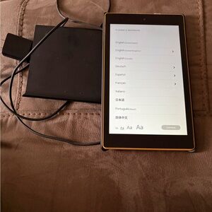 Amazon Fire Tablet 8 - Black and Orange